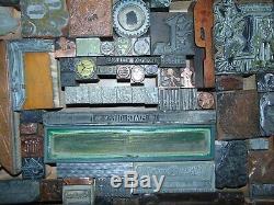 Vintage Lot De Typo Impression Imprimantes Blocs