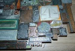 Vintage Lot De Typo Impression Imprimantes Blocs