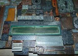 Vintage Lot De Typo Impression Imprimantes Blocs