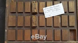 Vintage Typo Ludlow Matrice Mat 144pt Gothique X- Condensé Ll71 22 #
