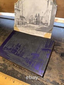Vue de l'imprimerie de Main St, Woburn Mass. Vers 1865