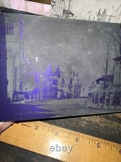 Vue de l'imprimerie de Main St, Woburn Mass. Vers 1865