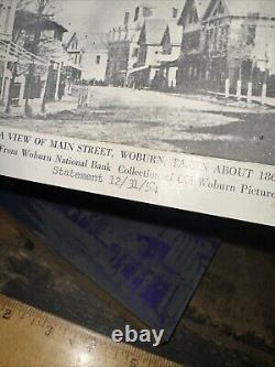Vue de l'imprimerie de Main St, Woburn Mass. Vers 1865