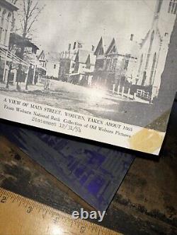 Vue de l'imprimerie de Main St, Woburn Mass. Vers 1865