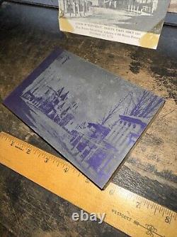 Vue de l'imprimerie de Main St, Woburn Mass. Vers 1865
