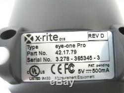 X-rite 42.17.79 Eye-one Pro-pro Lumière Sonde I1 D'étalonnage Appareil Tagtravel Case