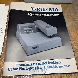 X-rite 810 Densitomètre Photographique Couleur Transmission/réflexion