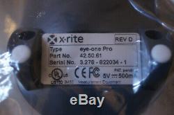 X-rite I1 Eye-one Pro Spectrophotomètre P / N42.50.61 Accessoires, Mallette De Transport